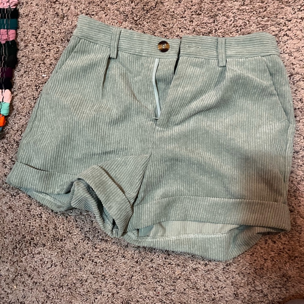 SHEIN Mint Green High Waist Shorts